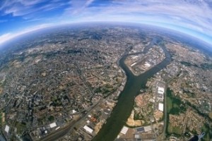 Nantes metropole, vue du ciel